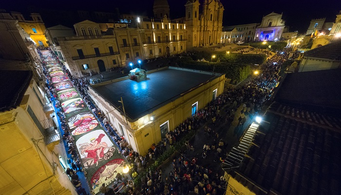 Infiorata festival in Noto