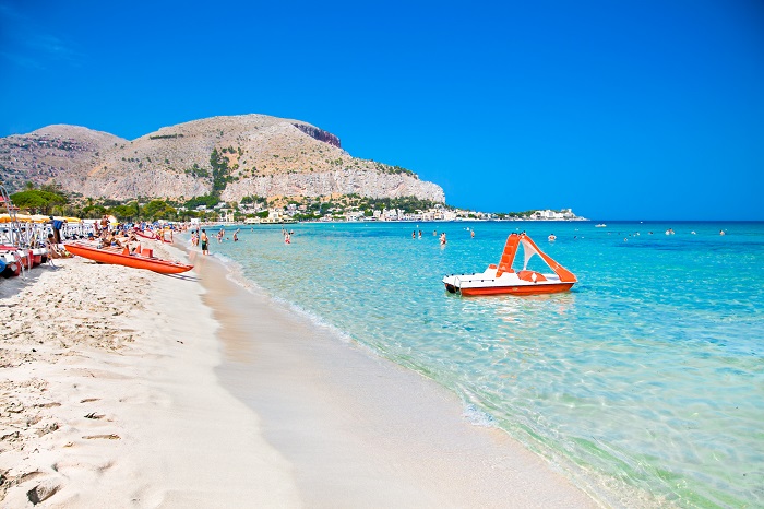 Mondello beach, Palermo