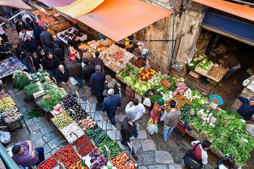 Flea market in Palermo Sicily