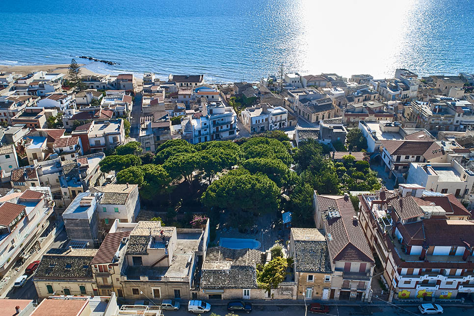 Villa La Forma dell'Acqua, aerial view