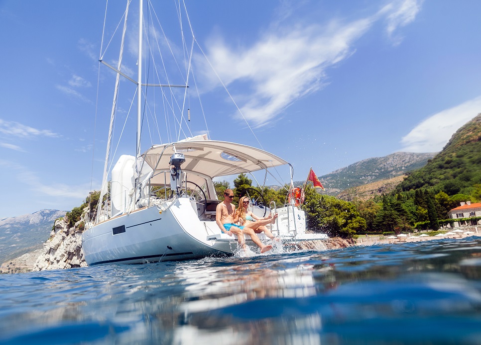 Sailing boat in east Sicily 